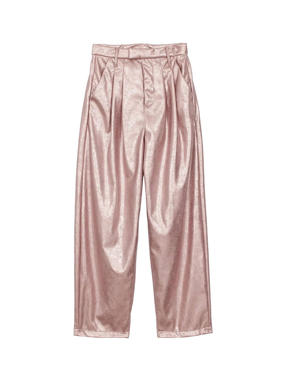 MOTHER PLEATED STARLET SNEAK PANTS IN PINKY SWEAR - Picture 8 of 11